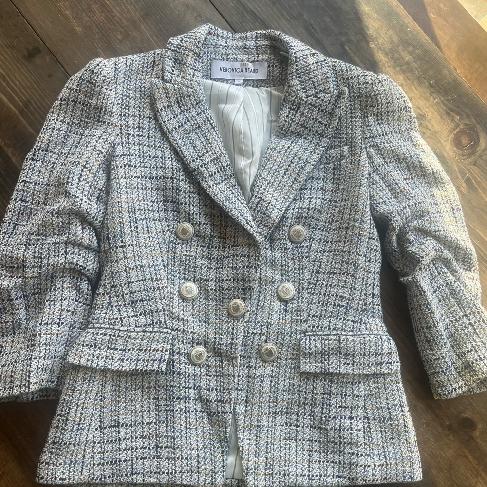Veronica Beard Ryland Dickey Jacket - Blue